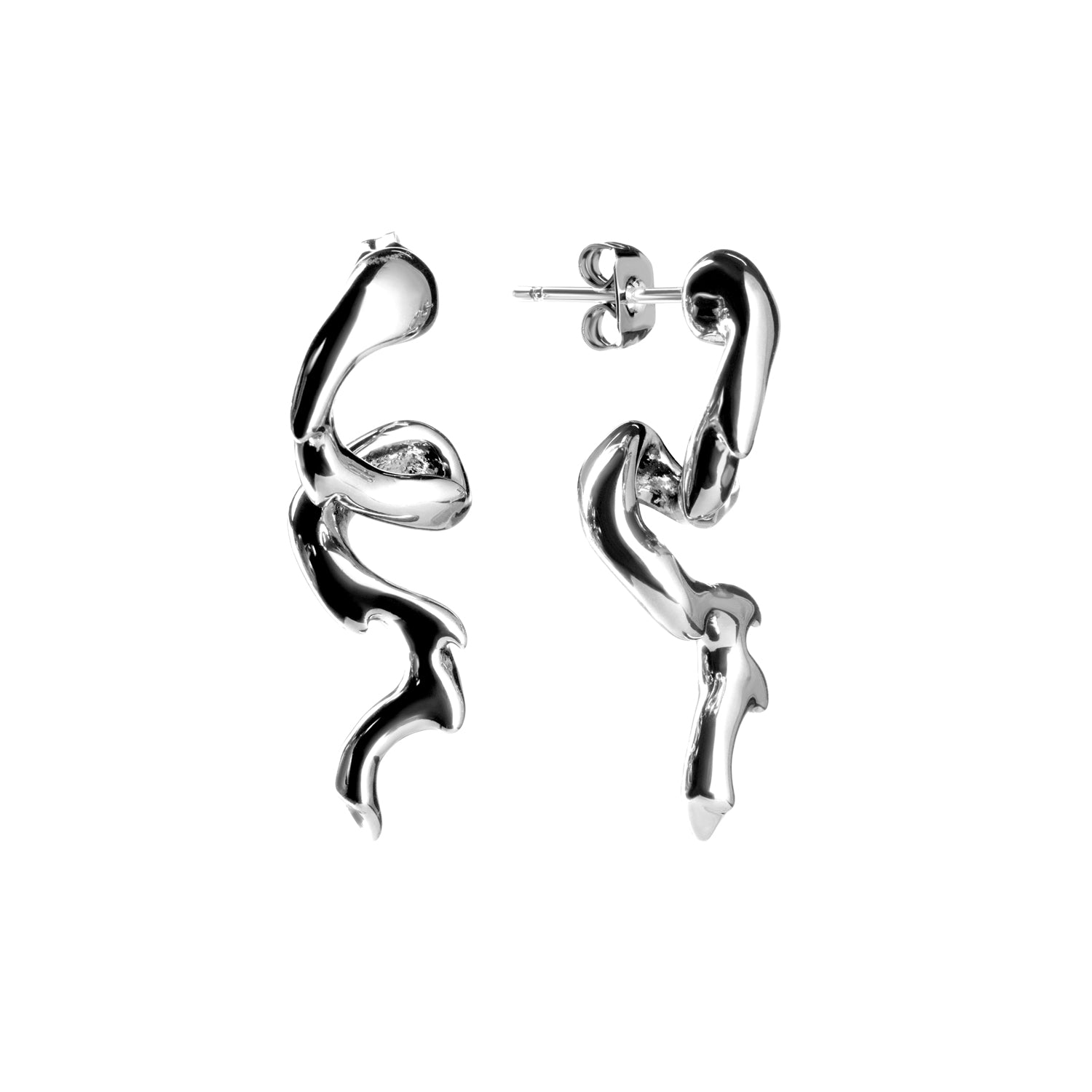 Phoenix Earrings - Silver