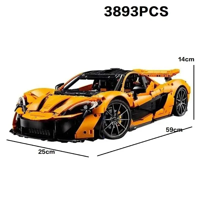 P1 Super Racing Car Fit 42172 Model Building Block Toy