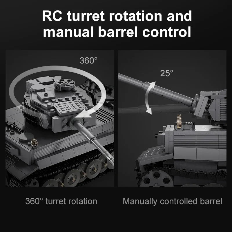 925 db-os Tiger tank építőkocka játék távirányítós Kincsesbazár