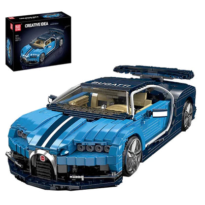 Bugattier járműmodell 1222 db-os építőkocka játék