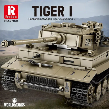 1138 db-os Tigris I tank építőkocka játék