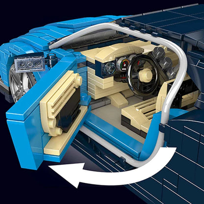 Bugattier járműmodell 1222 db-os építőkocka játék