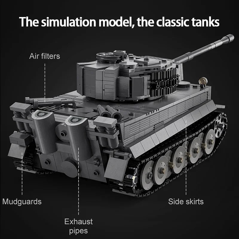 925 db-os Tiger tank építőkocka játék távirányítós Kincsesbazár